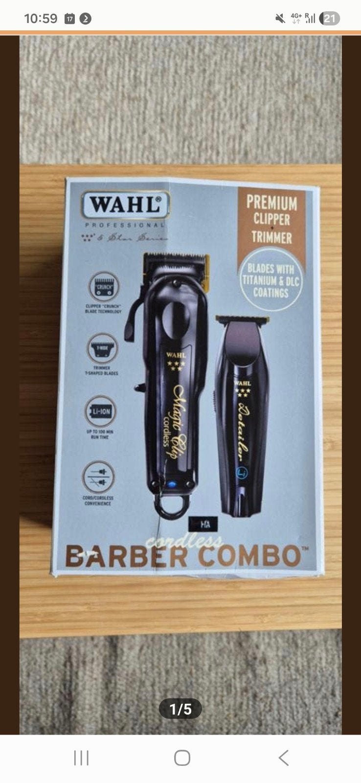 Wahl Professional Cordless Barber Combo, Ophalen of Verzenden, Tondeuse