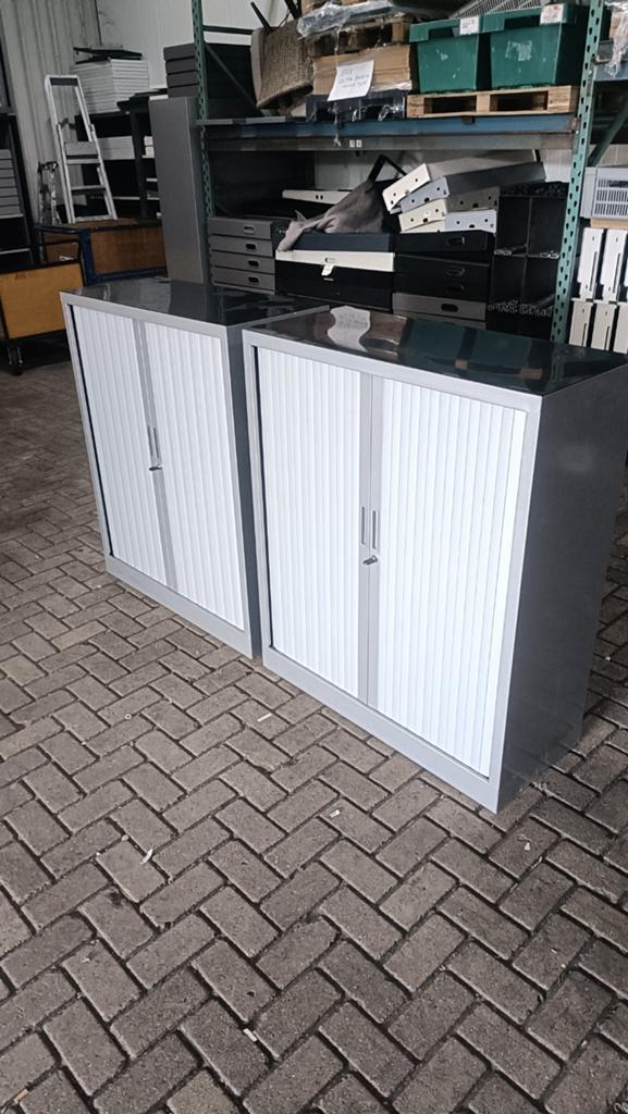 100 cm breed half hoge roldeurkasten, archiefkasten, Huis en Inrichting, Kasten | Roldeurkasten en Archiefkasten, Gebruikt, R