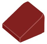 Lego dakpannen/ slope 1x1 donker rood 19 stuks, Kinderen en Baby's, Speelgoed | Duplo en Lego, Ophalen of Verzenden, Gebruikt