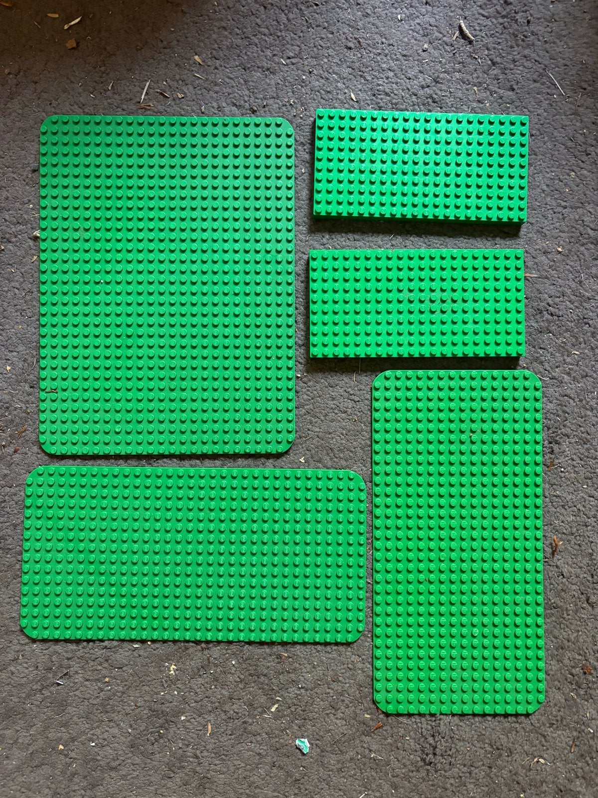 Oude groene Lego grondplaten - diverse maten, Ophalen of Verzenden, Gebruikt, Grondplaat, Lego