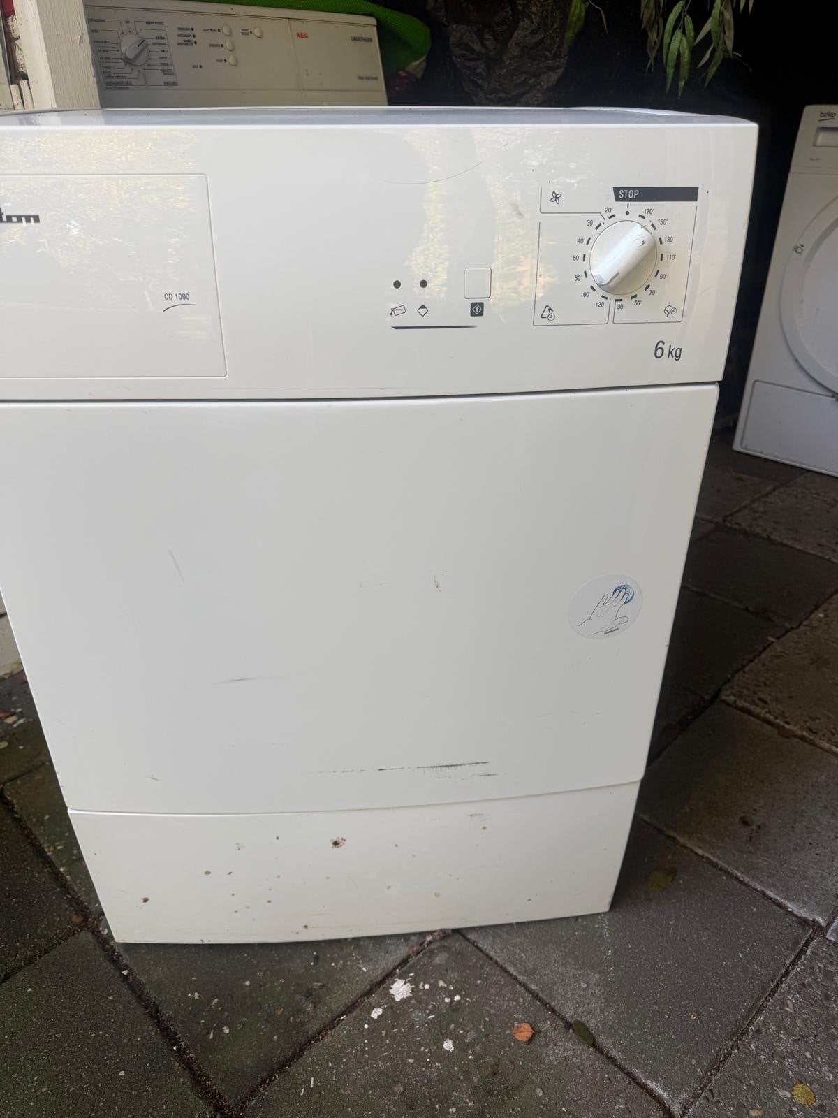 Hilton CD 1000 XXL Dry Wasdroger 6 kg, Ophalen, Gebruikt, Luchtafvoer, 4 tot 6 kg