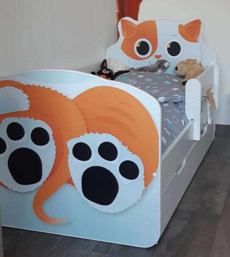 Kinder bed, Kinderen en Baby's, Kinderkamer | Bedden, Ophalen, Gebruikt, 70 tot 85 cm, Lattenbodem