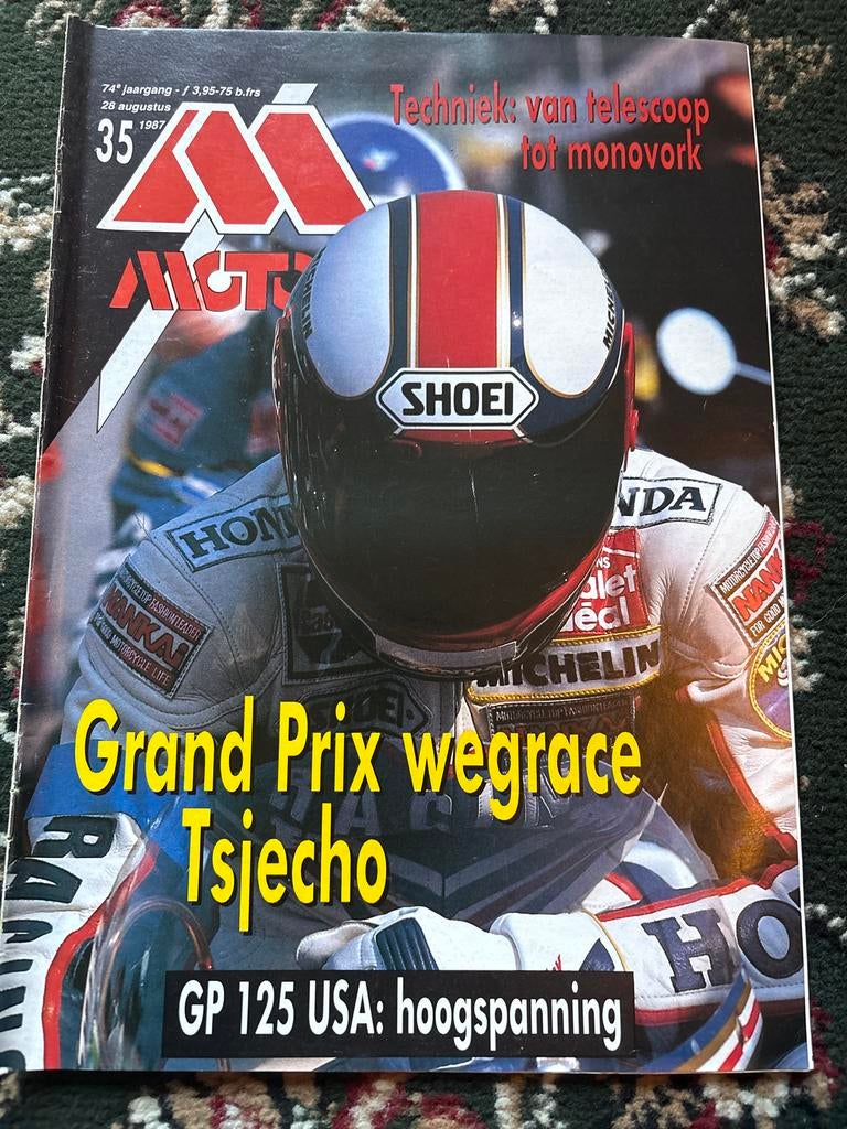 Motor Actief Magazine - 28 augustus 1987 - Grand Prix, Ophalen of Verzenden, Gelezen, Algemeen