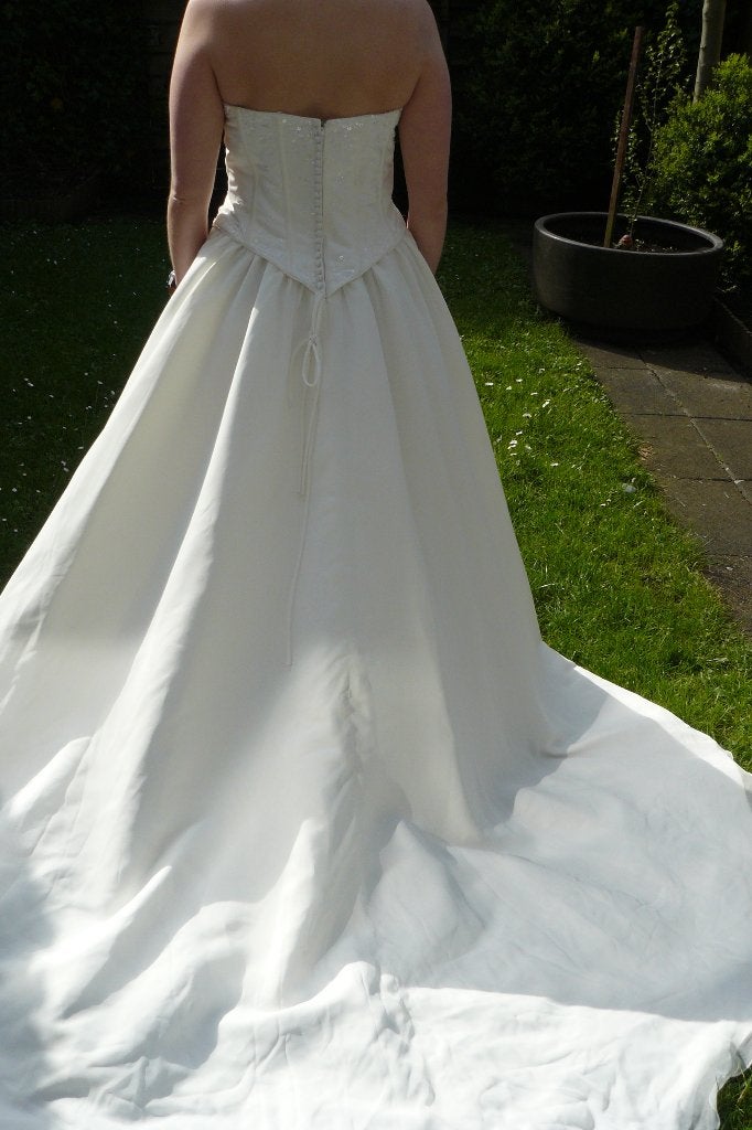NIEUW: Sierlijke strapless trouwjurk,, Trouwjurk, Sincerity, Wit, Nieuw