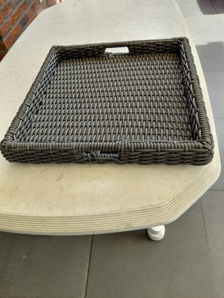 Wicker dienblad., Ophalen, Zo goed als nieuw, Wicker, 2 zitplaatsen