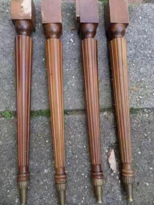 Tafelpoten - 4x - Teakhout - Lengte 50cm - €40,00, Ophalen, Tafelpoot, Minder dan 50 cm, Gebruikt