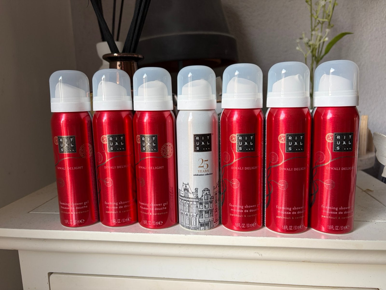 50 ml foam douchegel diwali delight nieuw rituals 6 stuks, Ophalen, Nieuw, Bad & Douche