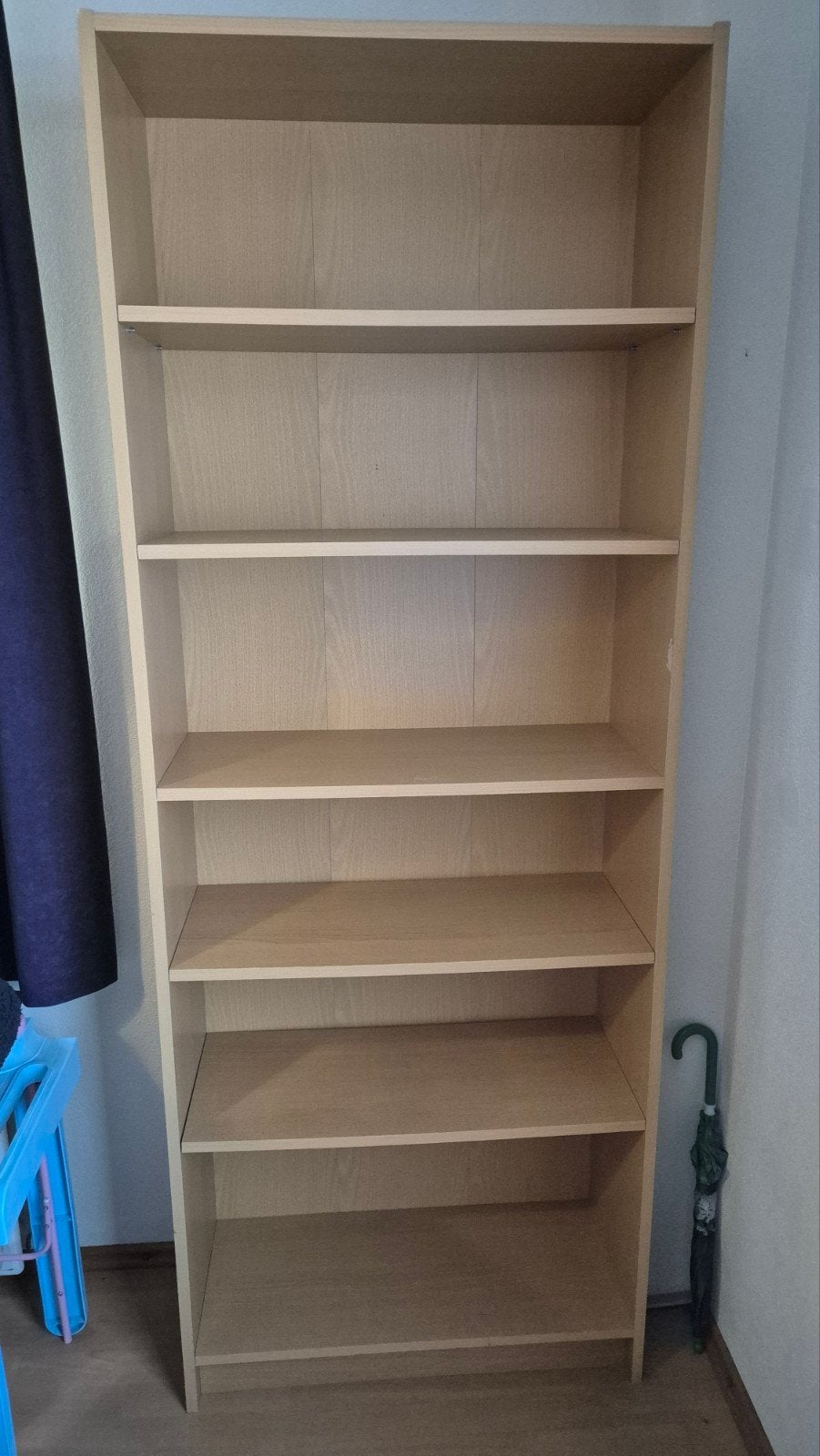 Boekenkast met 5 planken - 200x76x30 cm, Ophalen, Met plank(en), Gebruikt, 200 cm of meer