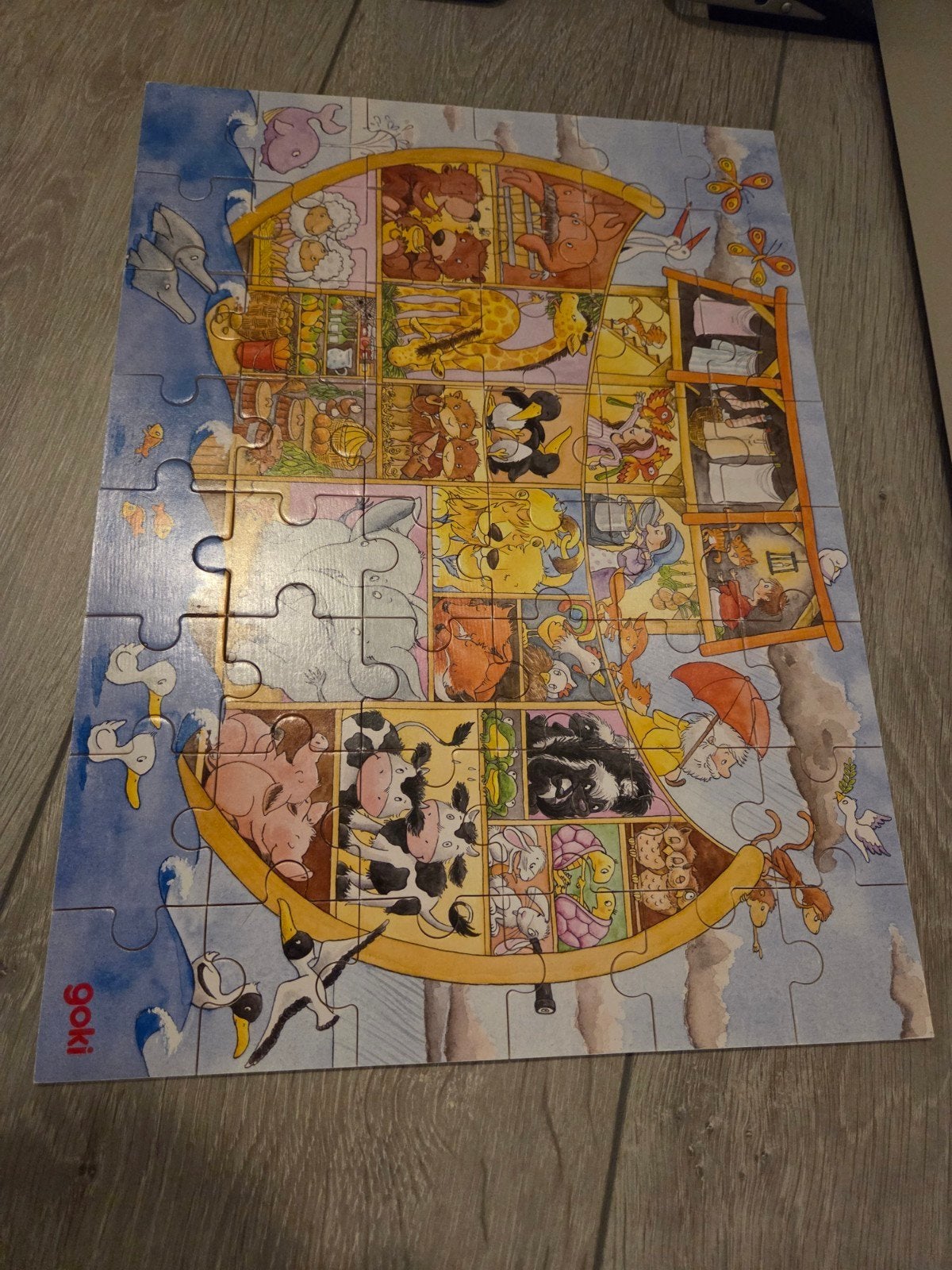 Goki The Ark Puzzel, Kinderen en Baby's, Speelgoed | Kinderpuzzels, Ophalen of Verzenden, 10 tot 50 stukjes