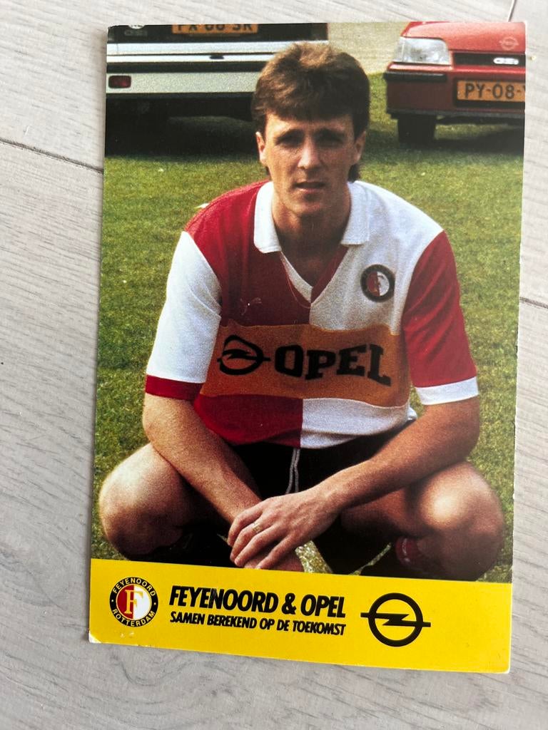 Feyenoord & Opel spelerskaart René Hofman (1983-1961), Verzenden, Zo goed als nieuw, Feyenoord, Spelerskaart