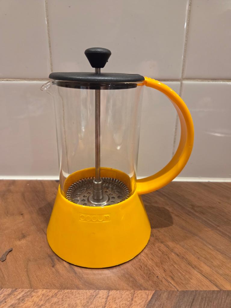 Vintage Bodum Jorgensen Press French Press - Geel, Ophalen, Gebruikt