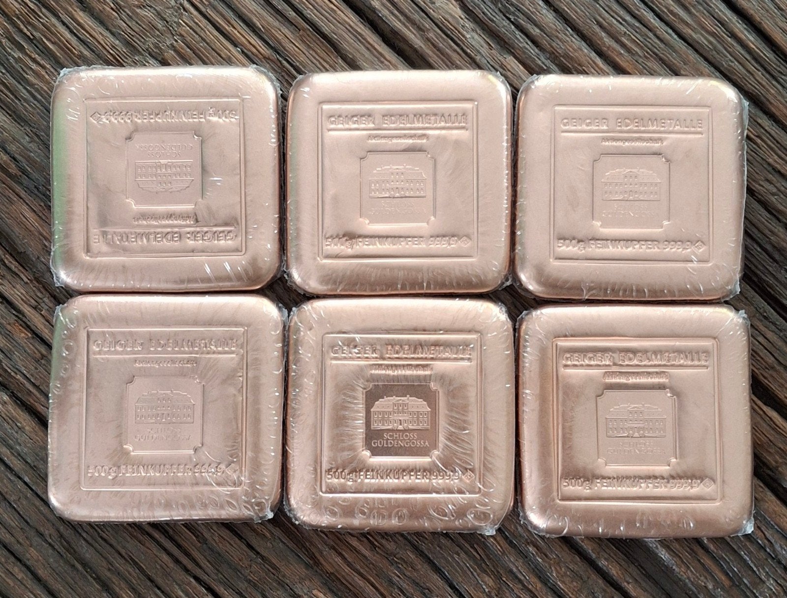 Geiger Edelmetalle 500g Fijnkoper 999,9 Baar, Ophalen of Verzenden, Koper