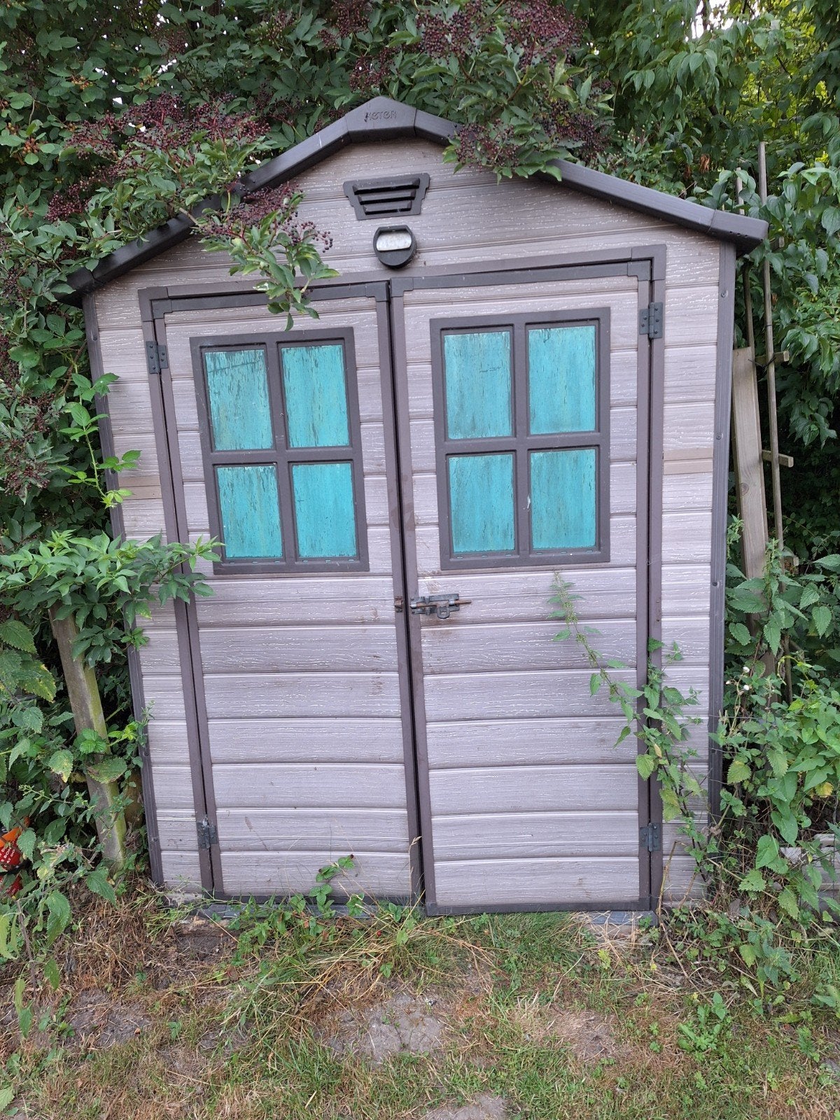 Kunststof tuinhuisje/schuur, Ophalen, Gebruikt, Kunststof, Overige typen