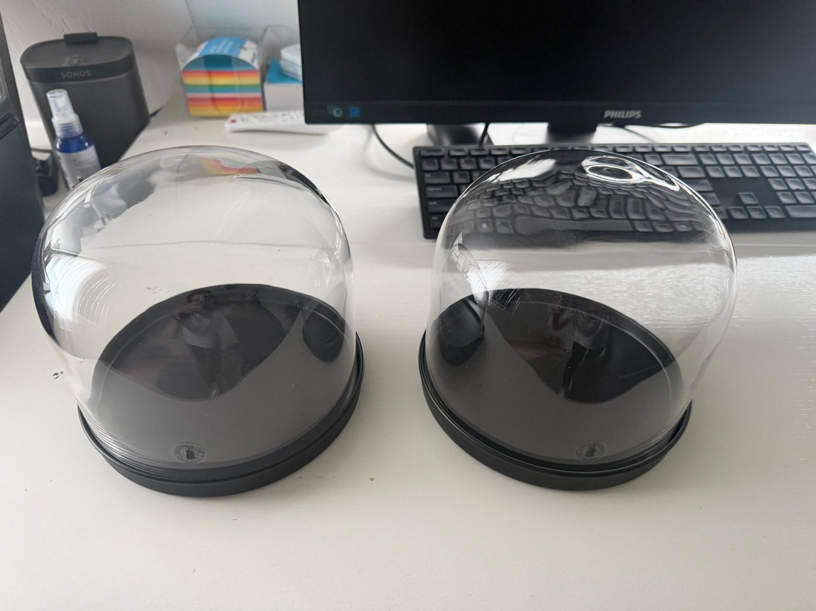 Ikea SKonja set van 2 stolpen, Nieuw, Ophalen of Verzenden, Glas, Met voet