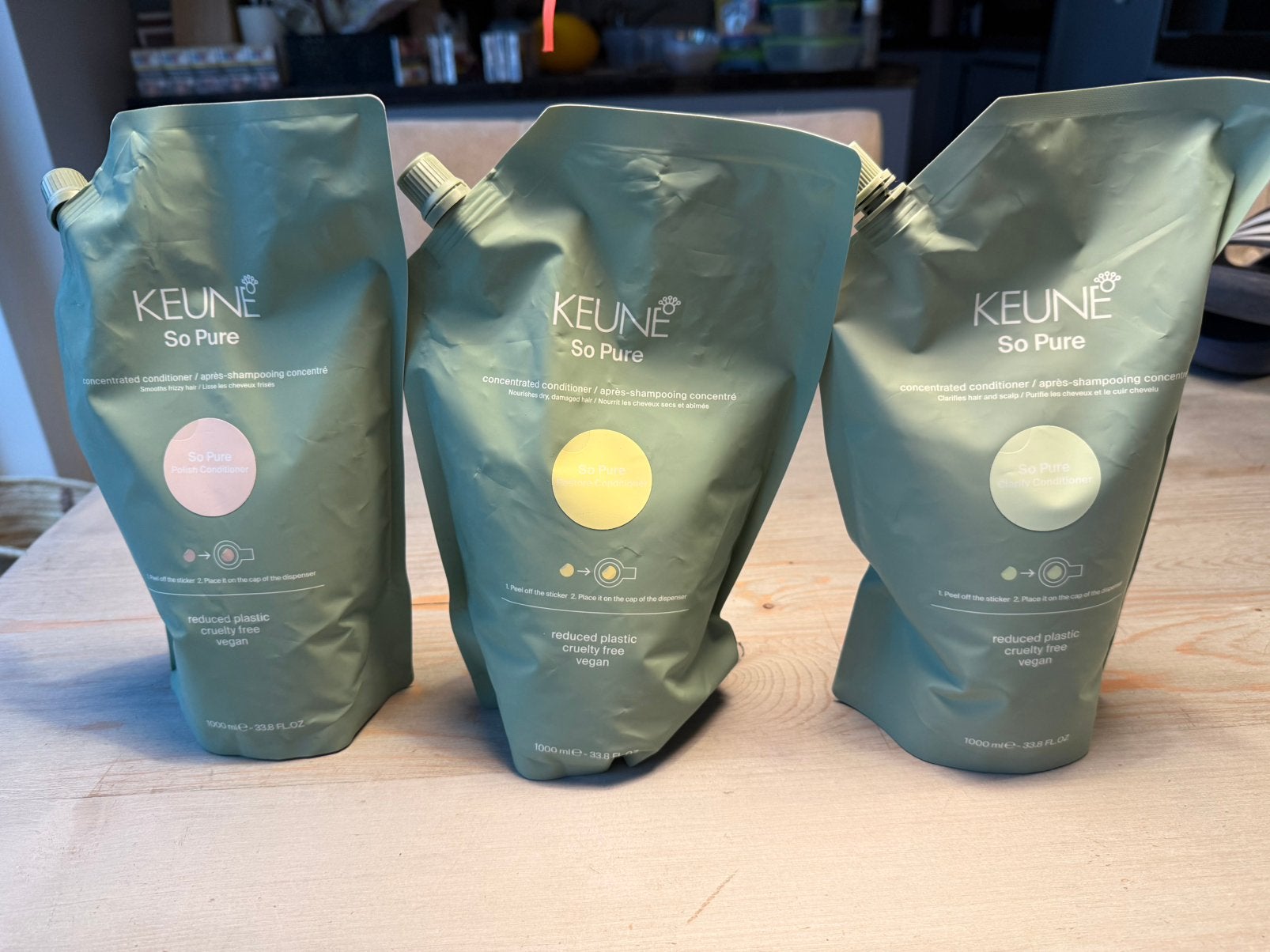 Keune so pure conditioners 400 of 1000 ml, Ophalen of Verzenden, Nieuw, Shampoo of Conditioner