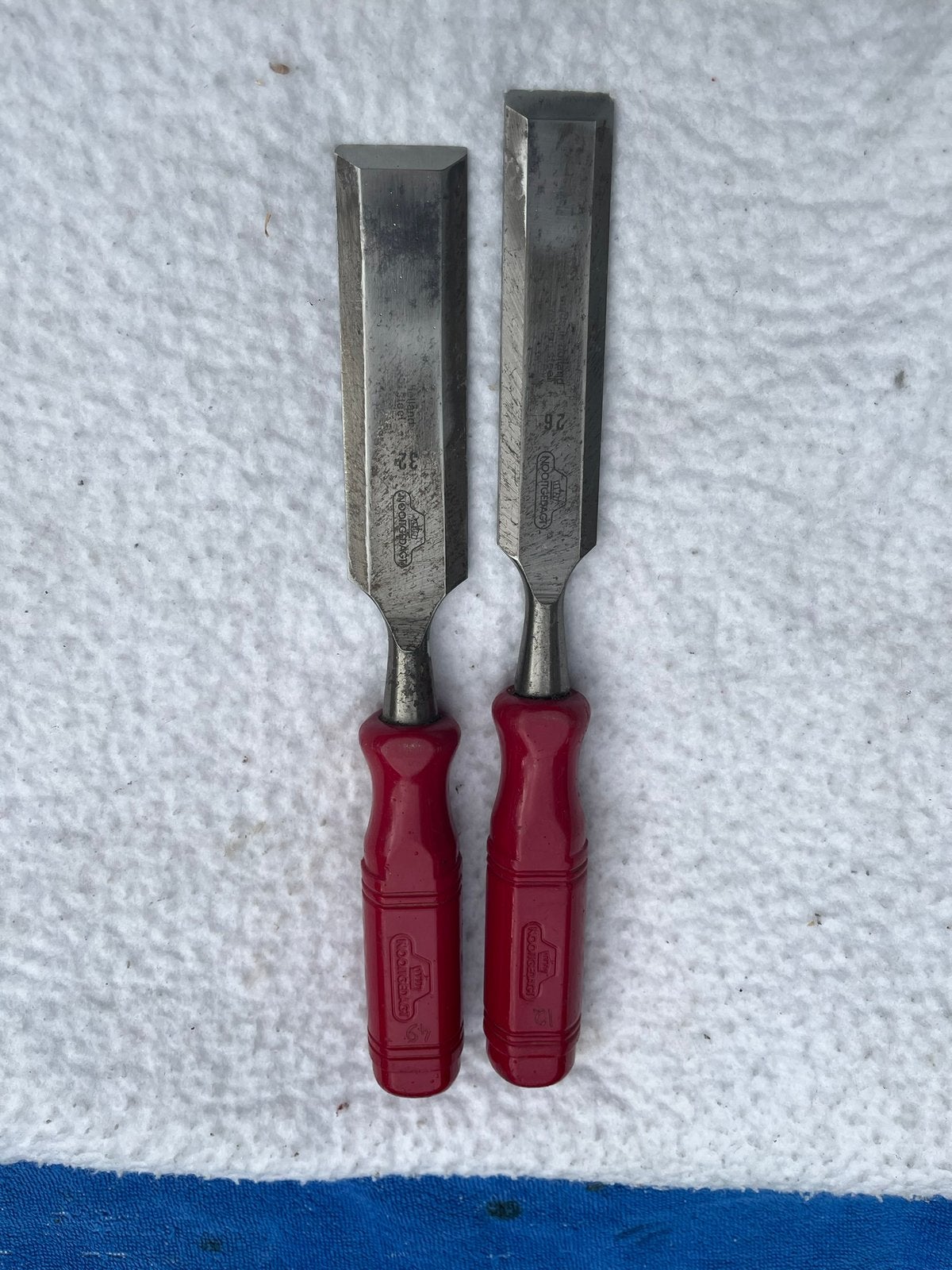 Mooie set Nooitgedagt Beitels 26 mm 32 mm izgt, Antiek en Kunst, Antiek | Gereedschap en Instrumenten, Ophalen of Verzenden