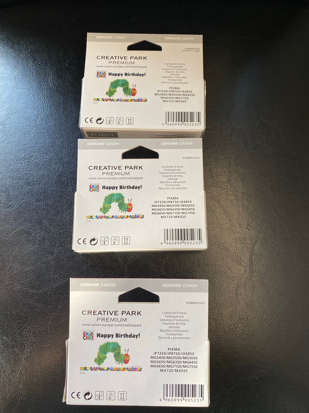 3x Canon CLI-551BK Zwarte Inktcartridge - Origineel, Ophalen of Verzenden, Nieuw, Cartridge