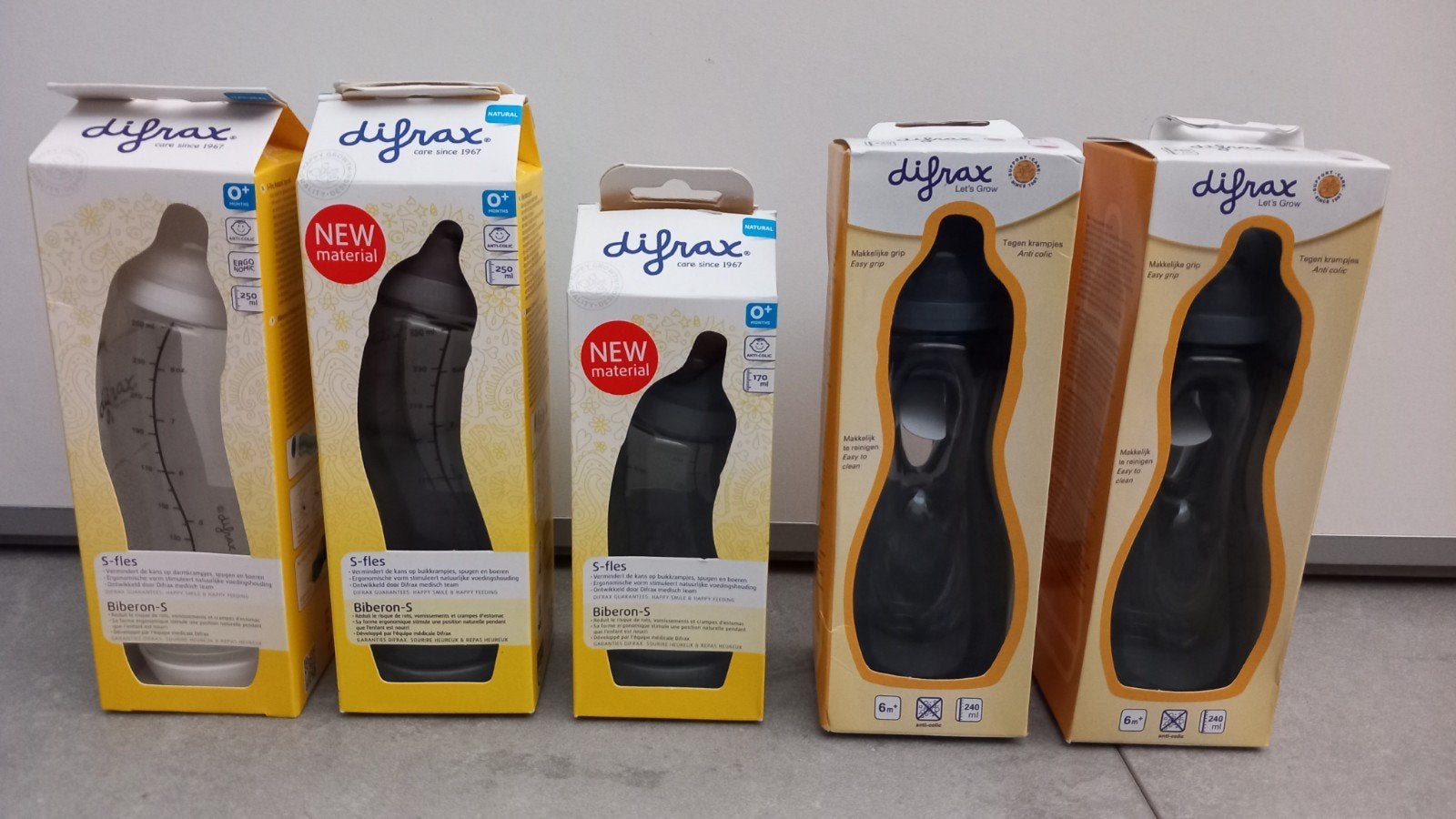 Nieuwe difrax flessen set vanaf de geboorte, Kinderen en Baby's, Babyvoeding en Toebehoren, Ophalen of Verzenden, Nieuw, Overige typen
