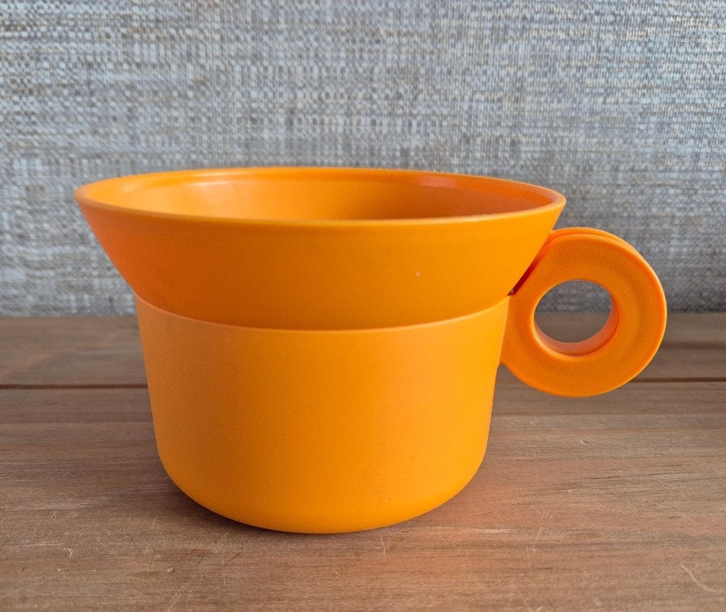 Tupperware Bekerset voor Duo therm (thermoskan) Oranje, Huis en Inrichting, Ophalen of Verzenden, Zo goed als nieuw, Oranje, Overige typen