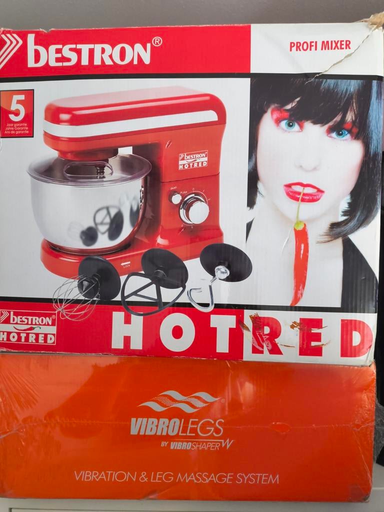 Bestron Hotred Profi Mixer - Keukenmachine, 2 tot 3 liter, Ophalen of Verzenden, Nieuw, 3 snelheden of meer