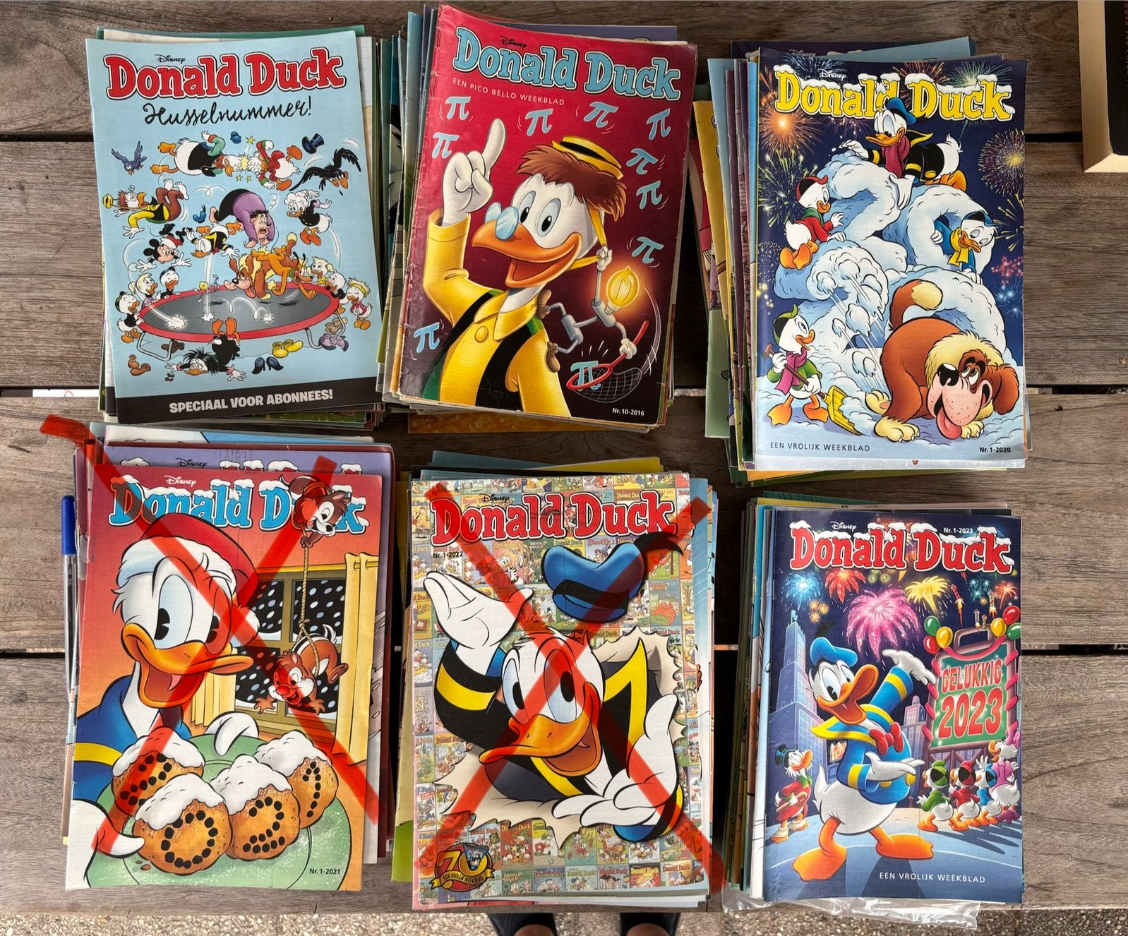 Grote collectie Donald Ducks: Jaargangen 2016-2023 + extra's, Meerdere stripboeken, Ophalen of Verzenden, Gelezen