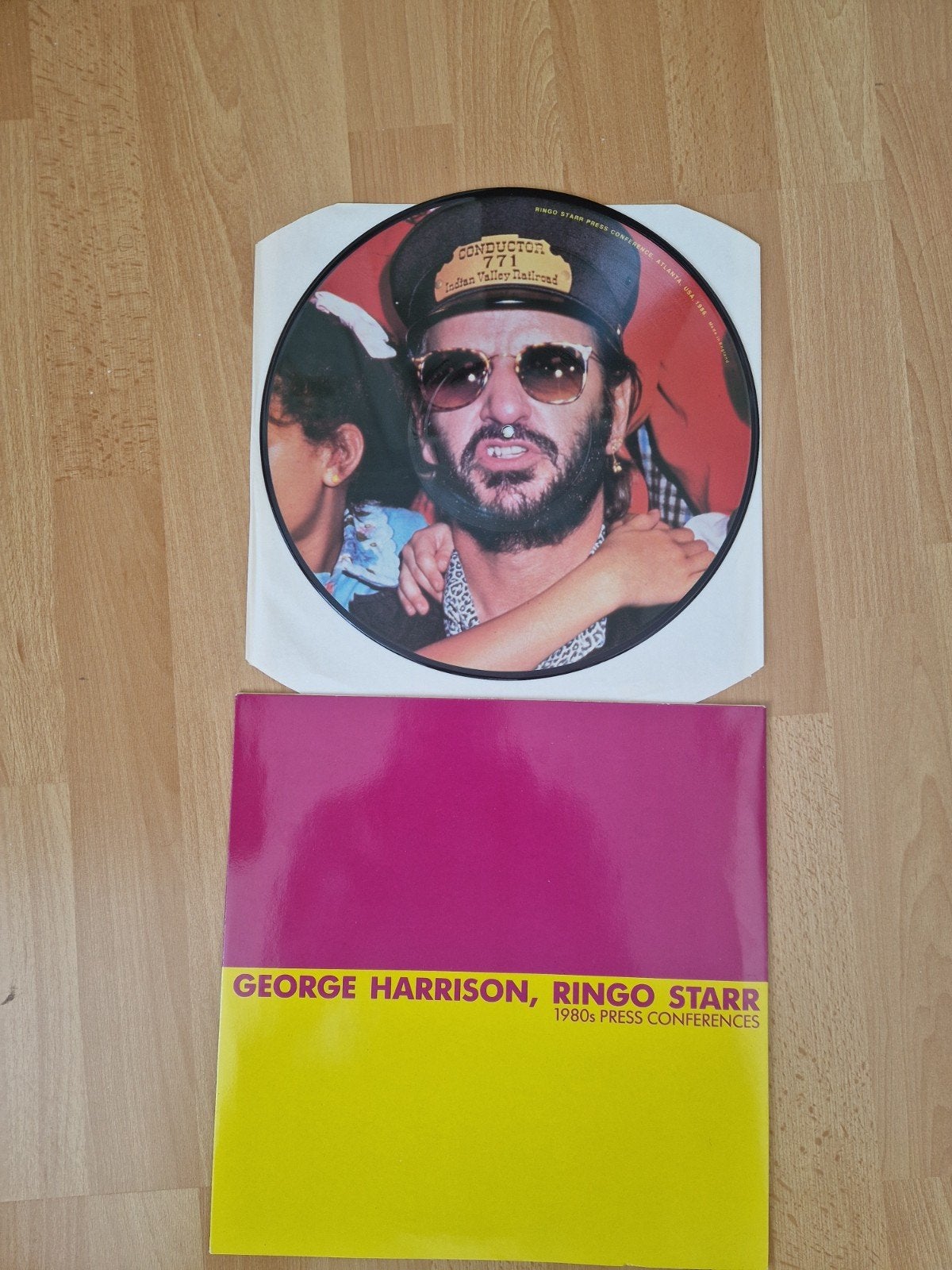 George Harrison, Ringo Starr - 1980s Press Conferences LP, LP, Ophalen of Verzenden, Zo goed als nieuw, Picture disc