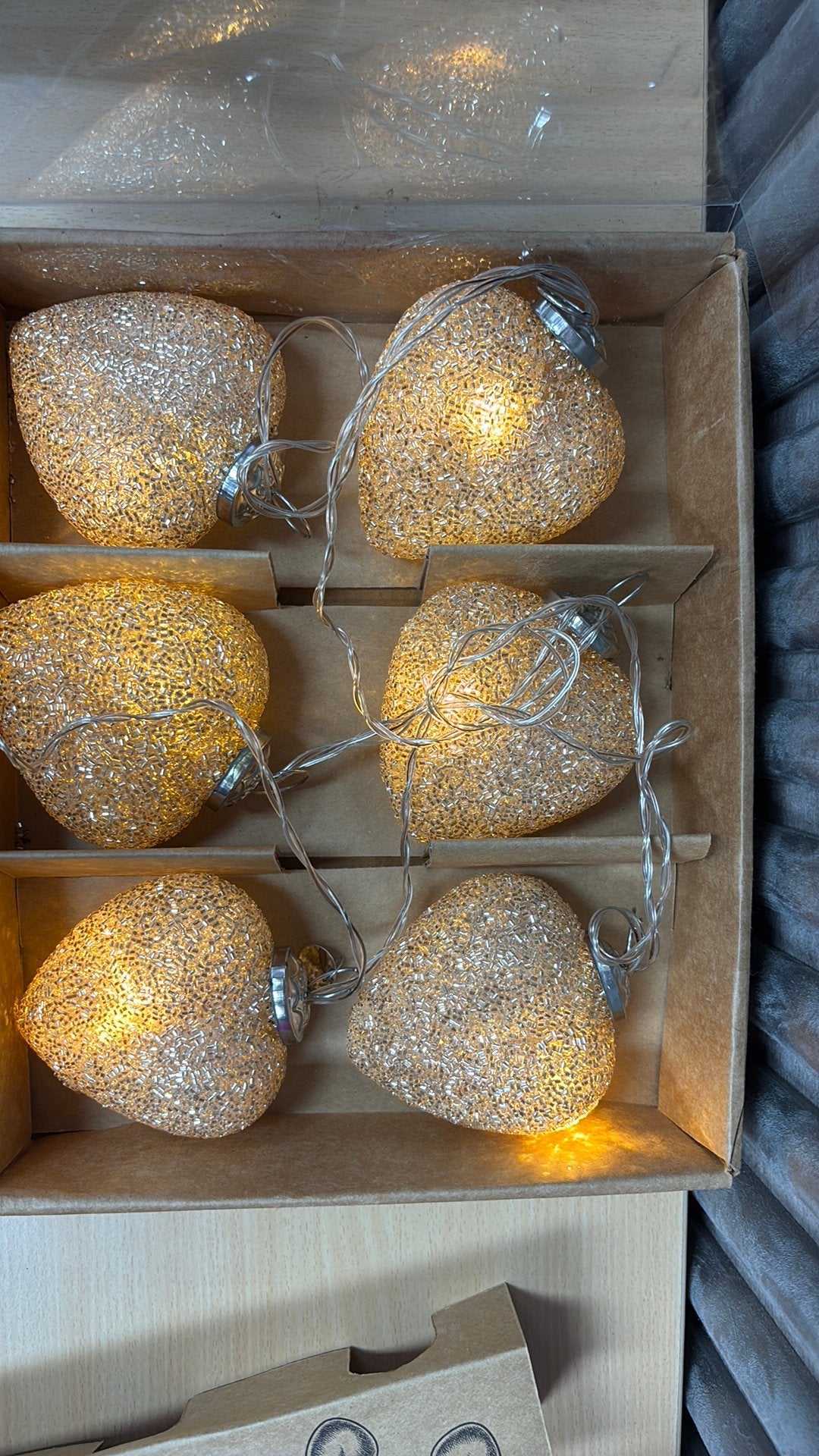 Riviera Maison sparkling hearts lichtslinger goudkleurig, Ophalen of Verzenden