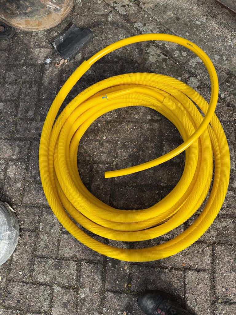21m1 Meerlagenbuis Gasleiding incl mantel 25mm, Overige materialen, 6 meter of meer, Overige typen, Zo goed als nieuw