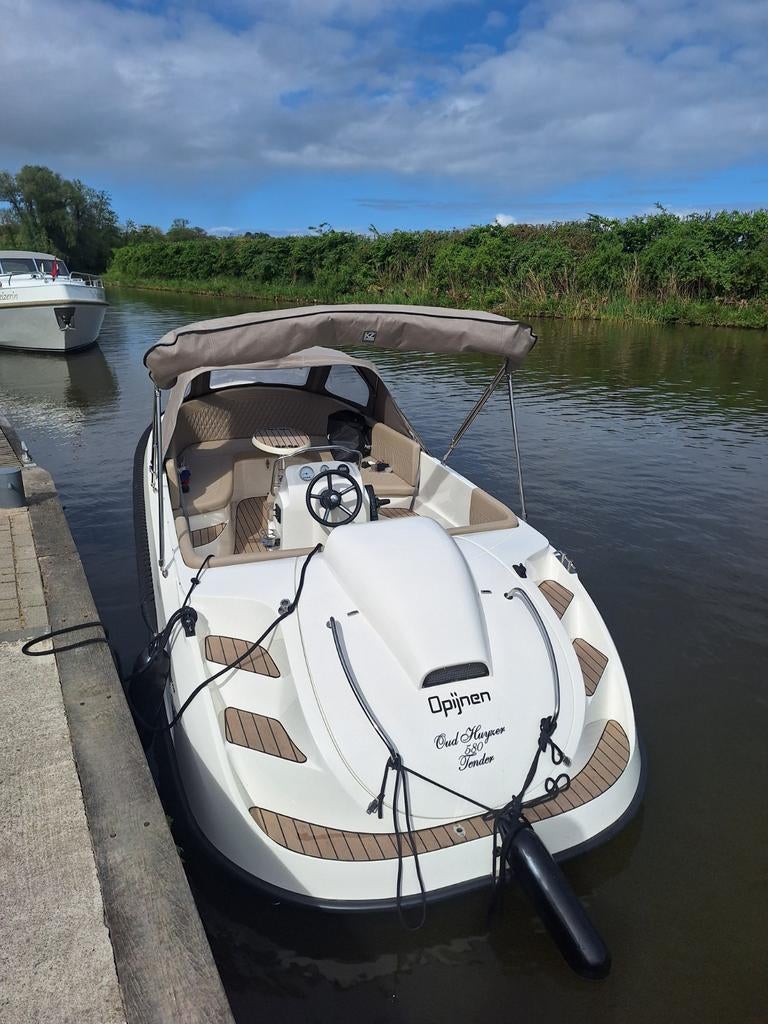 OUD HUIJZER 580 met 70 pk Suzuki motor, Watersport en Boten, Ophalen of Verzenden, Oud Huijzer, Trailer