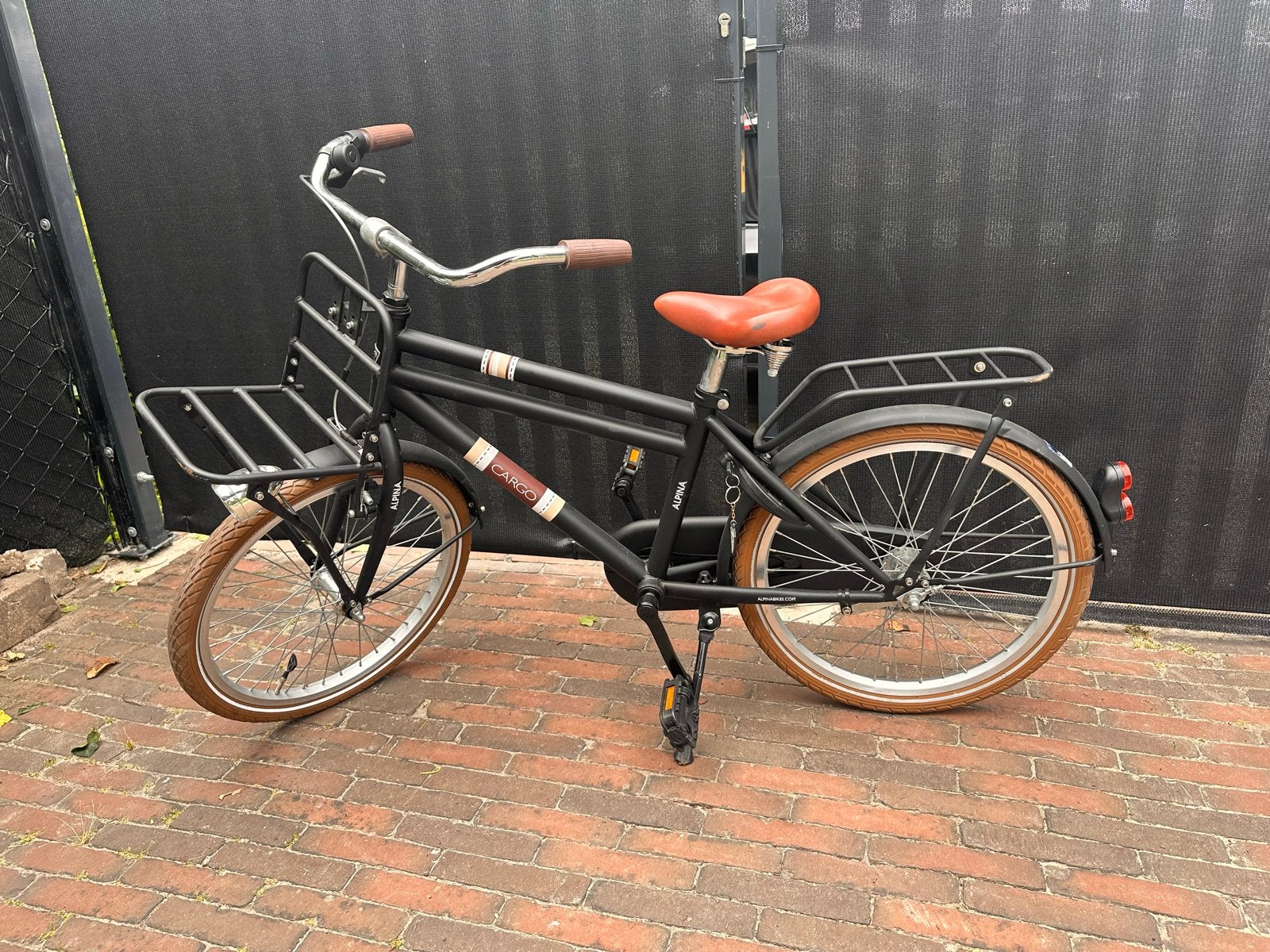 Alpina Cargo Jongensfiets 20 inch - Zwart, Fietsen en Brommers, Terugtraprem, Gebruikt, Minder dan 49 cm, Ophalen