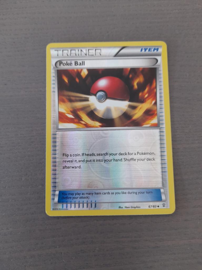 Generations 67/83 poke ball reverse, Ophalen of Verzenden, Zo goed als nieuw, Losse kaart, Foil