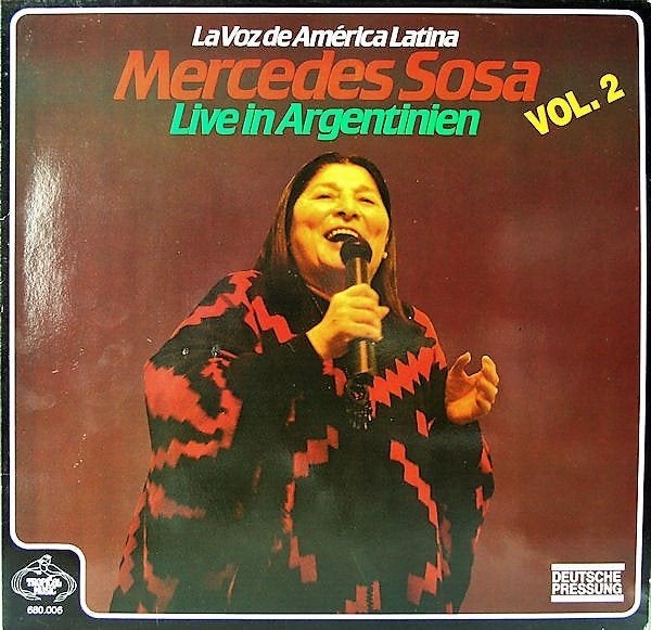 LP - Mercedes Sosa - Live in Argentinië, Inclusief binnenhoes, Zo goed als nieuw, 12 inch, Latijns-Amerikaans
