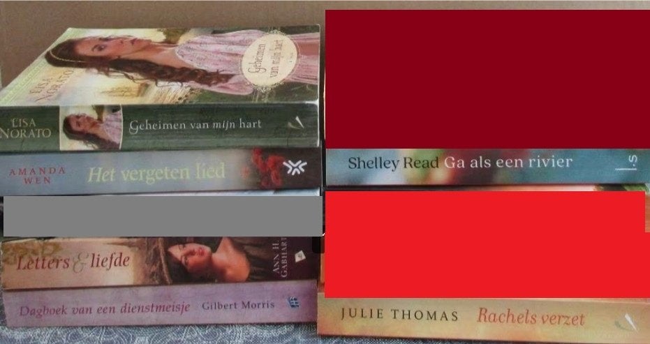 7 chr romans : Thomas / Morris / Norato / Wen / Gabhart, Boeken, Romans, Ophalen of Verzenden, Zo goed als nieuw