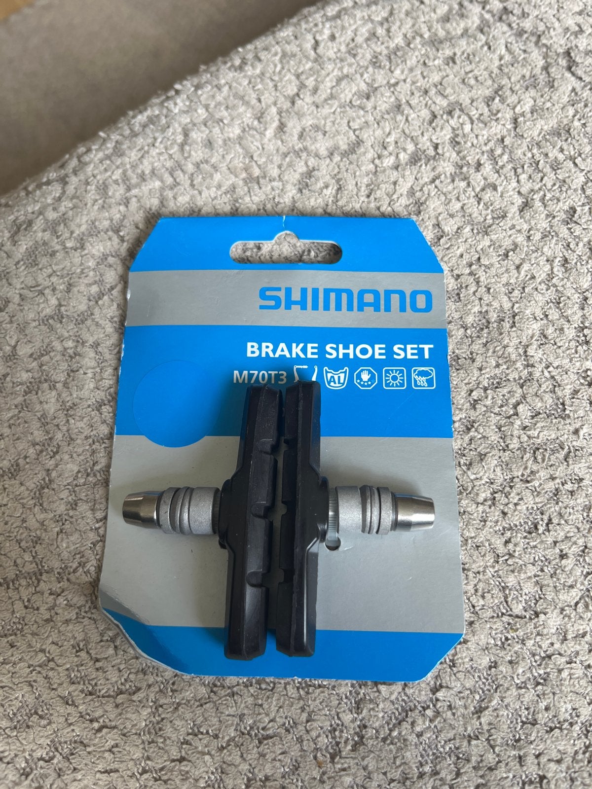 Shimano M70T3 Remblokken - Nieuw in verpakking, Remmen, Nieuw, Ophalen of Verzenden, Rubber