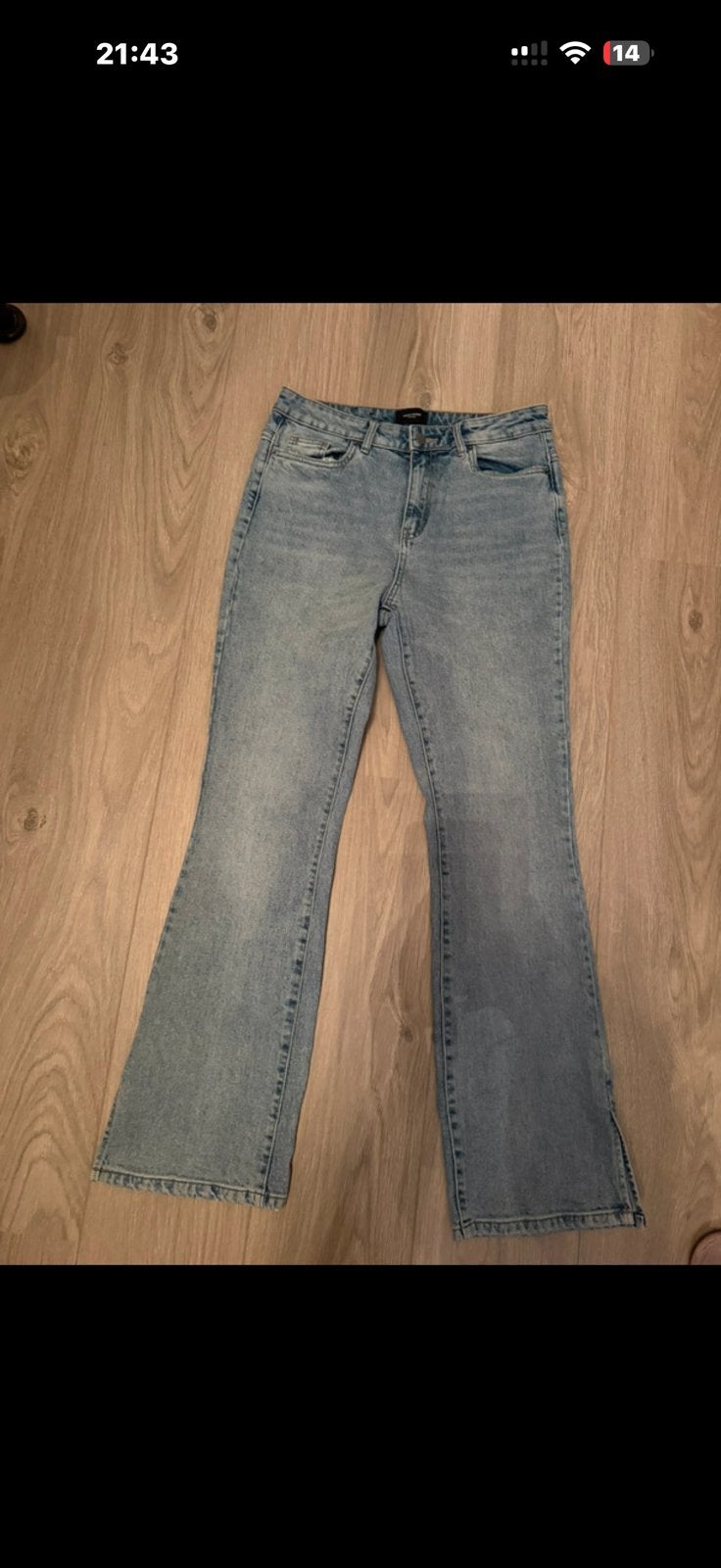Trendy flared jeans van vero moda, Ophalen, Zo goed als nieuw, Blauw, W30 - W32 (confectie 38/40)