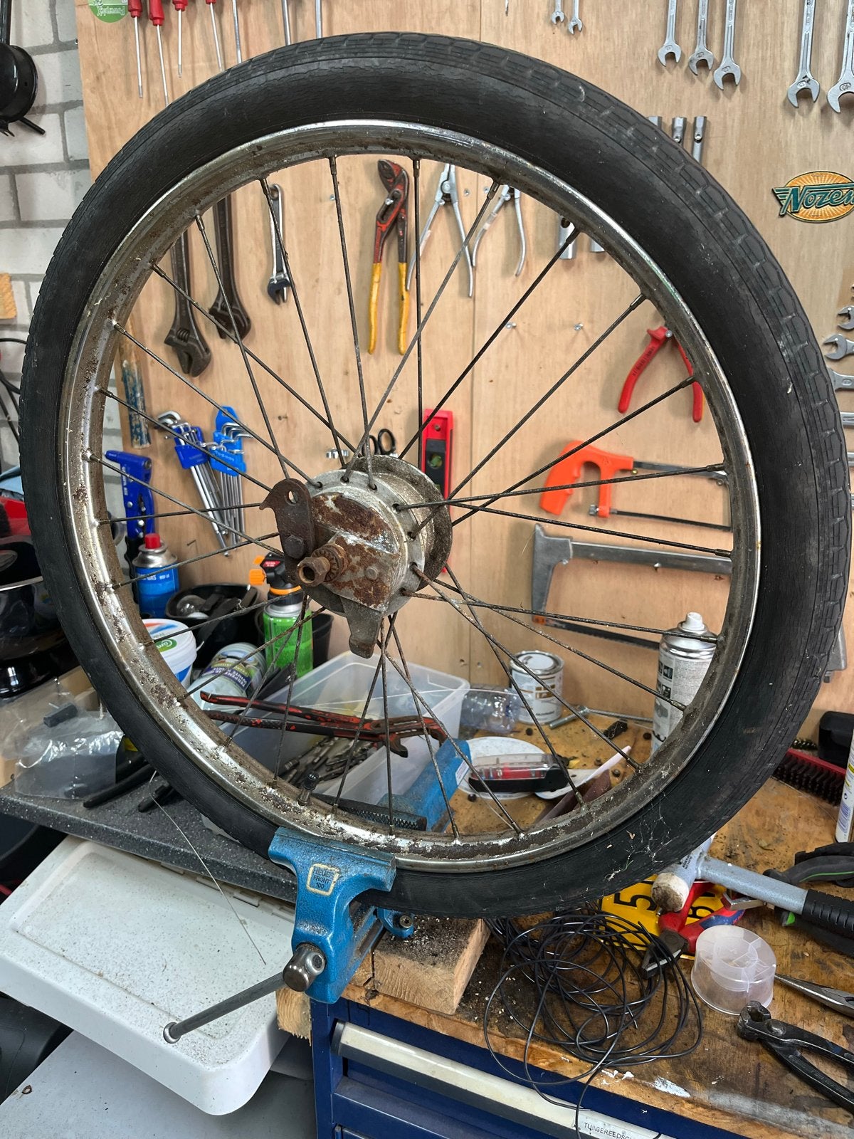 Gezocht: Achterwiel/velg Solex Oto 19 inch, Ophalen of Verzenden, Gebruikt, Overige typen