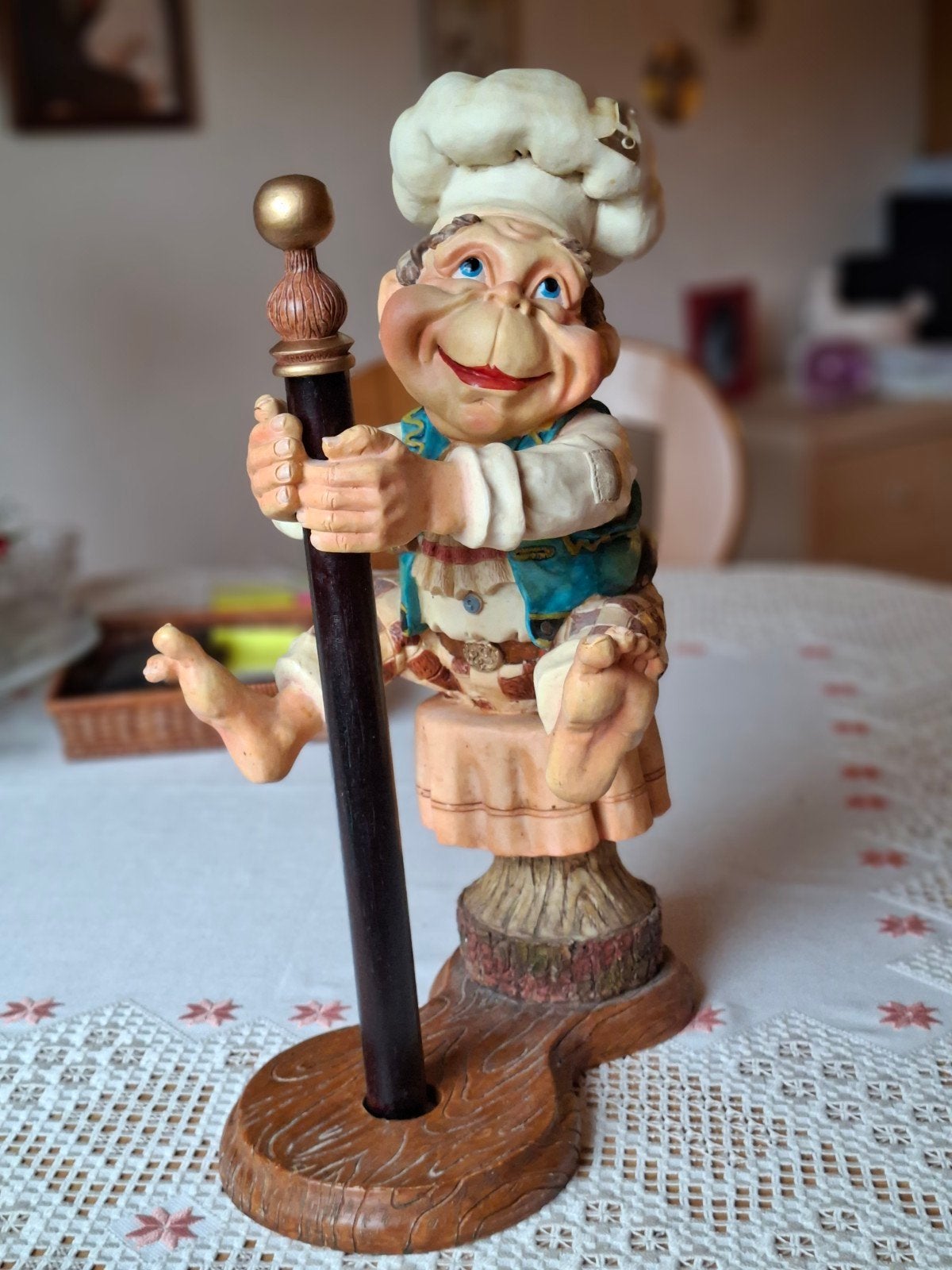 Laaf keukenrolhouder - Decoratief en functioneel, Huis en Inrichting, Ophalen, Meerkleurig, Overige stijlen, Zo goed als nieuw