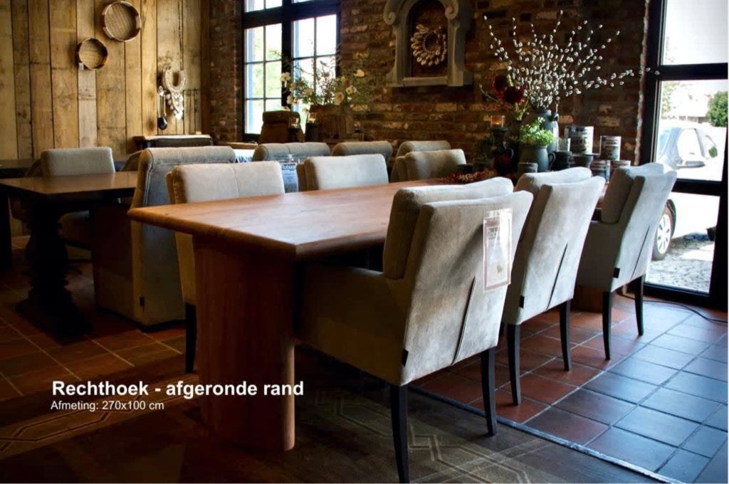 SALE Showroommodel Eetkamertafel Rechthoek, Ophalen, 200 cm of meer, 50 tot 100 cm, Zo goed als nieuw