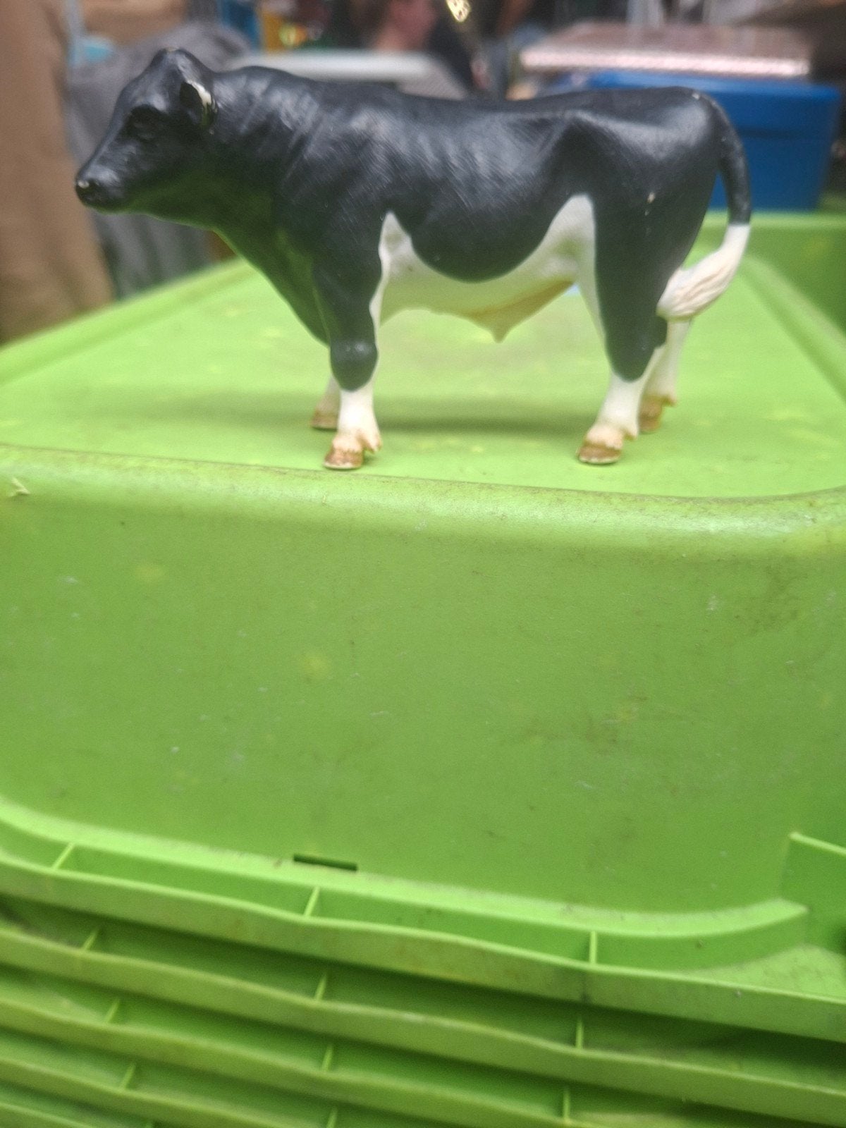 schleich stier koe uit 2000, Verzamelen, Ophalen of Verzenden, Zo goed als nieuw, Boerderijdier, Beeldje of Figuurtje