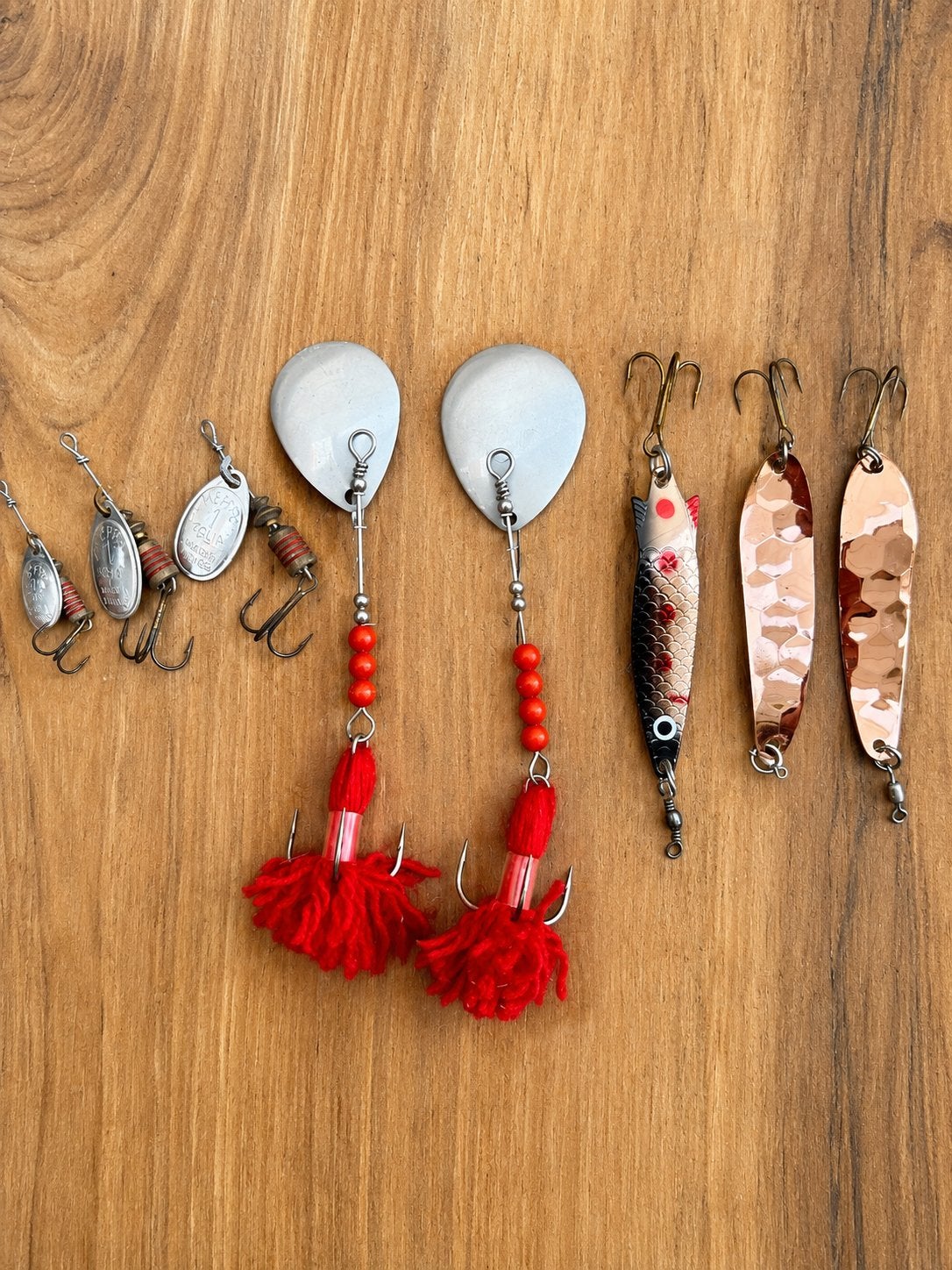 Diverse lepels en blinkers voor vissen (vinted en nieuw), Ophalen of Verzenden, Gebruikt, Kunstaas