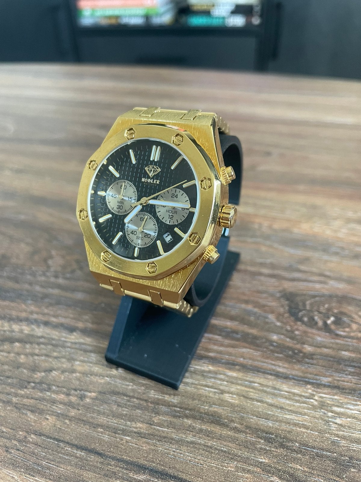 Hodler Montreaux Gold, Overige merken, Staal, Polshorloge, Overige materialen