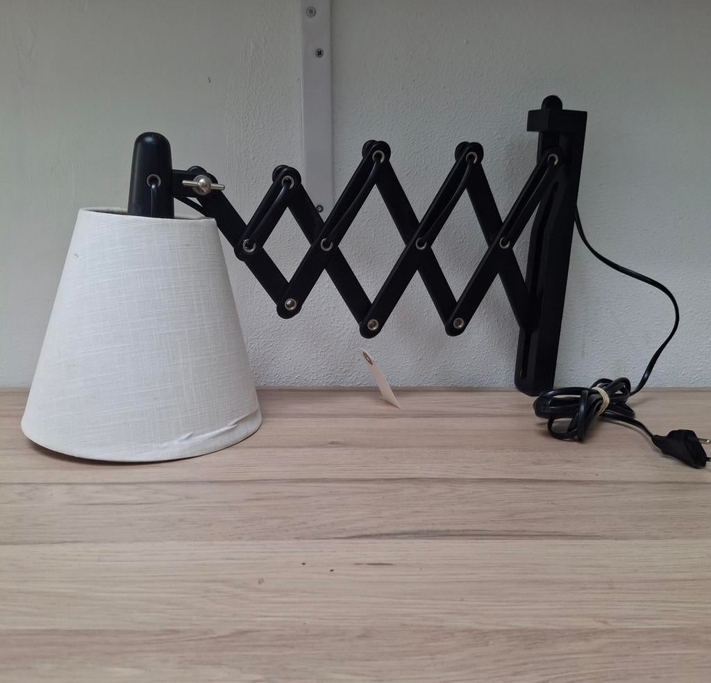 Zwarte Sakselamp/schaarlamp. Le Klint stijl., Ophalen of Verzenden