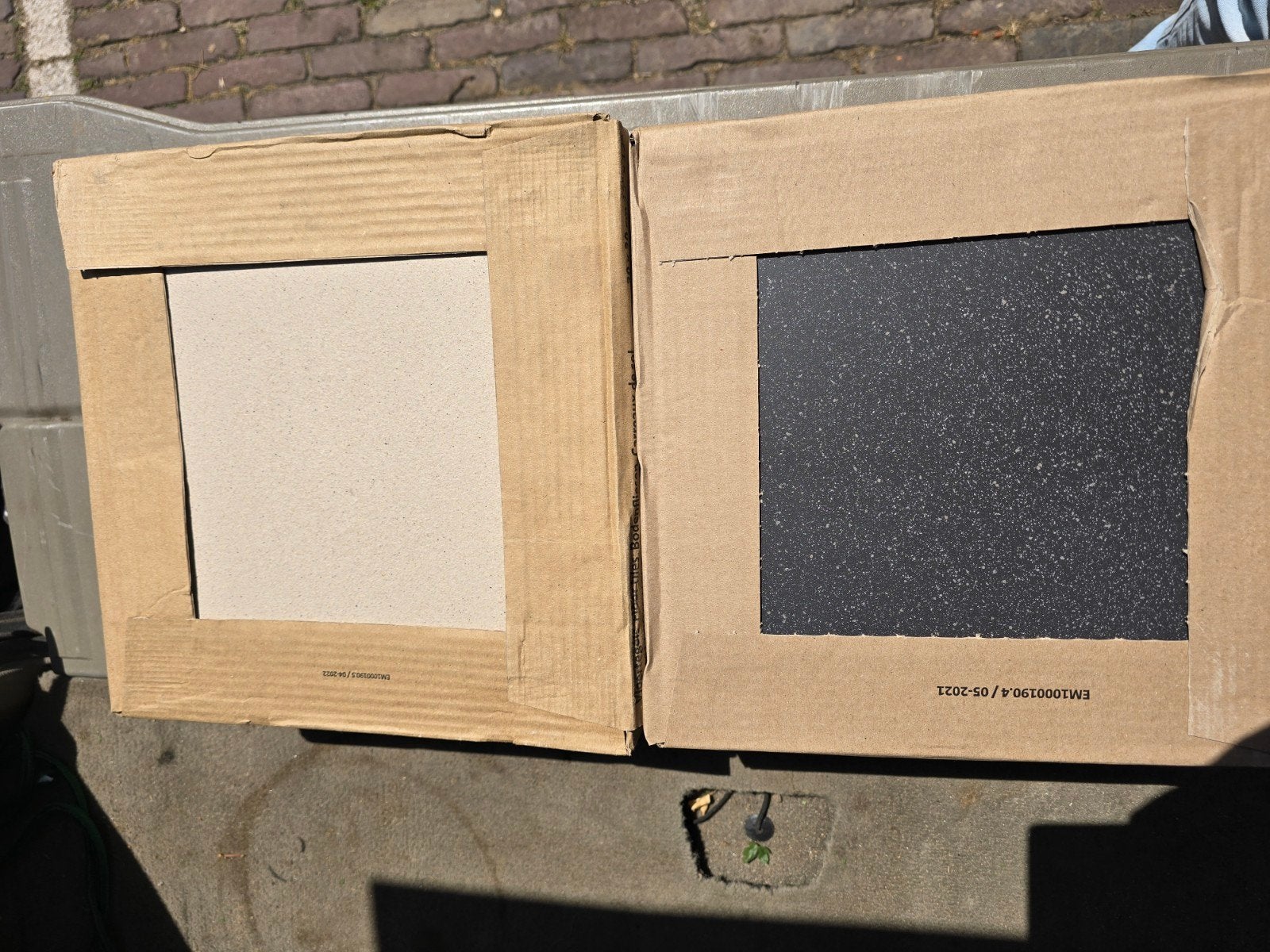 Mosa tegels jaren 30 stijl softgrip met relief beige 30cm, Ophalen, Keramiek, Nieuw, 20 tot 40 cm