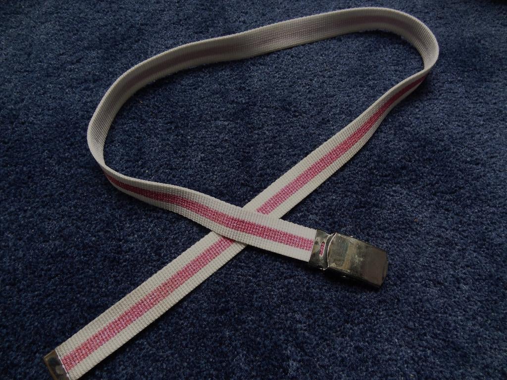 Wit/Roze Riem, Ophalen of Verzenden, Gebruikt