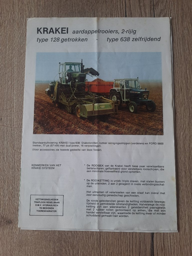 FORD MASSEY FERGUSON KRAKEI FOLDERS  3 VERSCHILLENDE FOLDERS, Verzenden, Gelezen, Folder