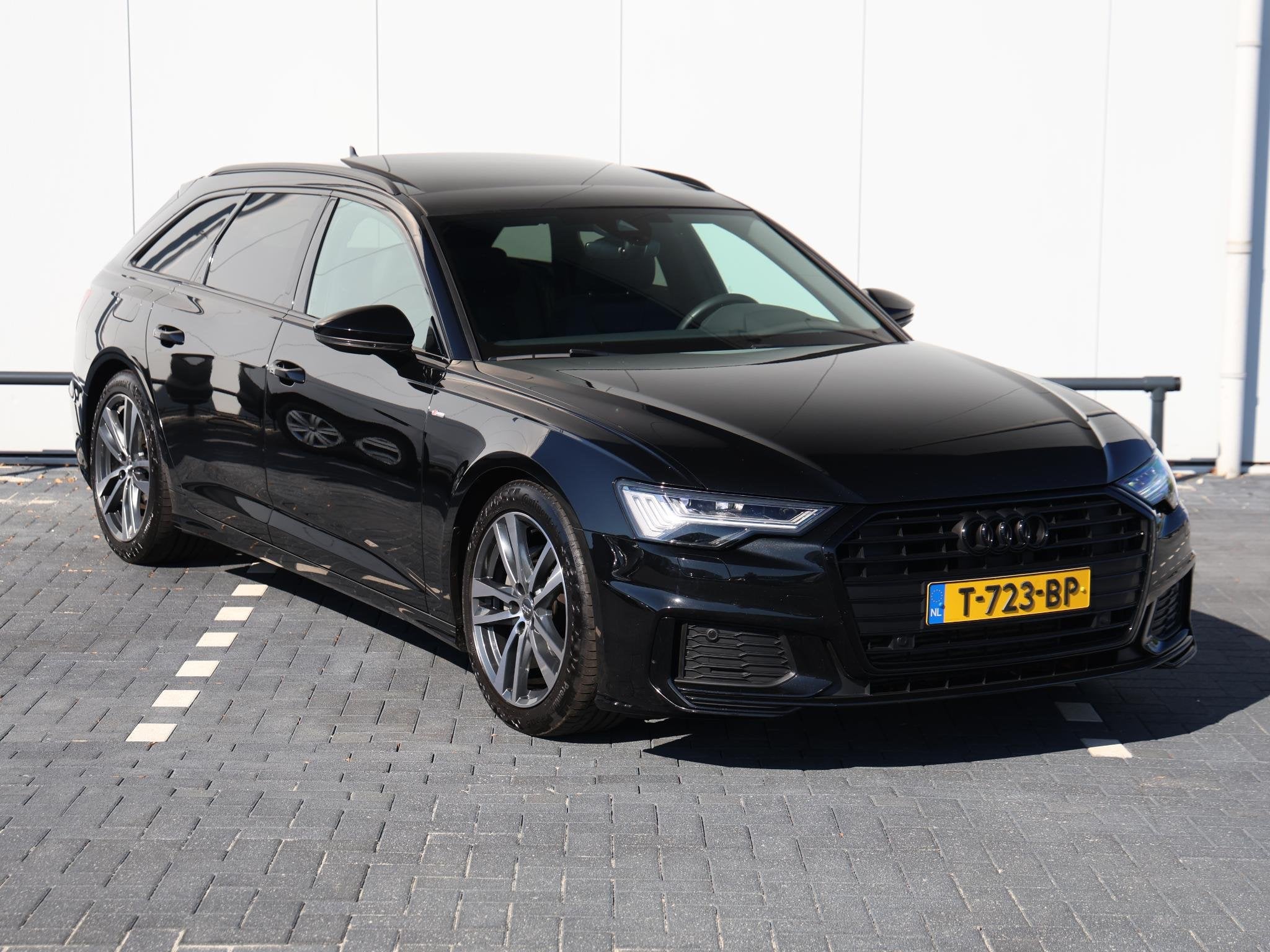 Audi A6 Avant 40 TFSI S edition Competition | Elektr. stoele, Auto's, Audi, Gebruikt, Leder en Stof, Zwart, Origineel Nederlands