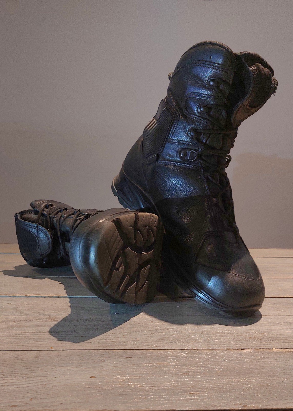 Zwarte stevige wandelschoenen Haix, maat 44, Onbekend, Zwart, Ophalen of Verzenden, Gedragen