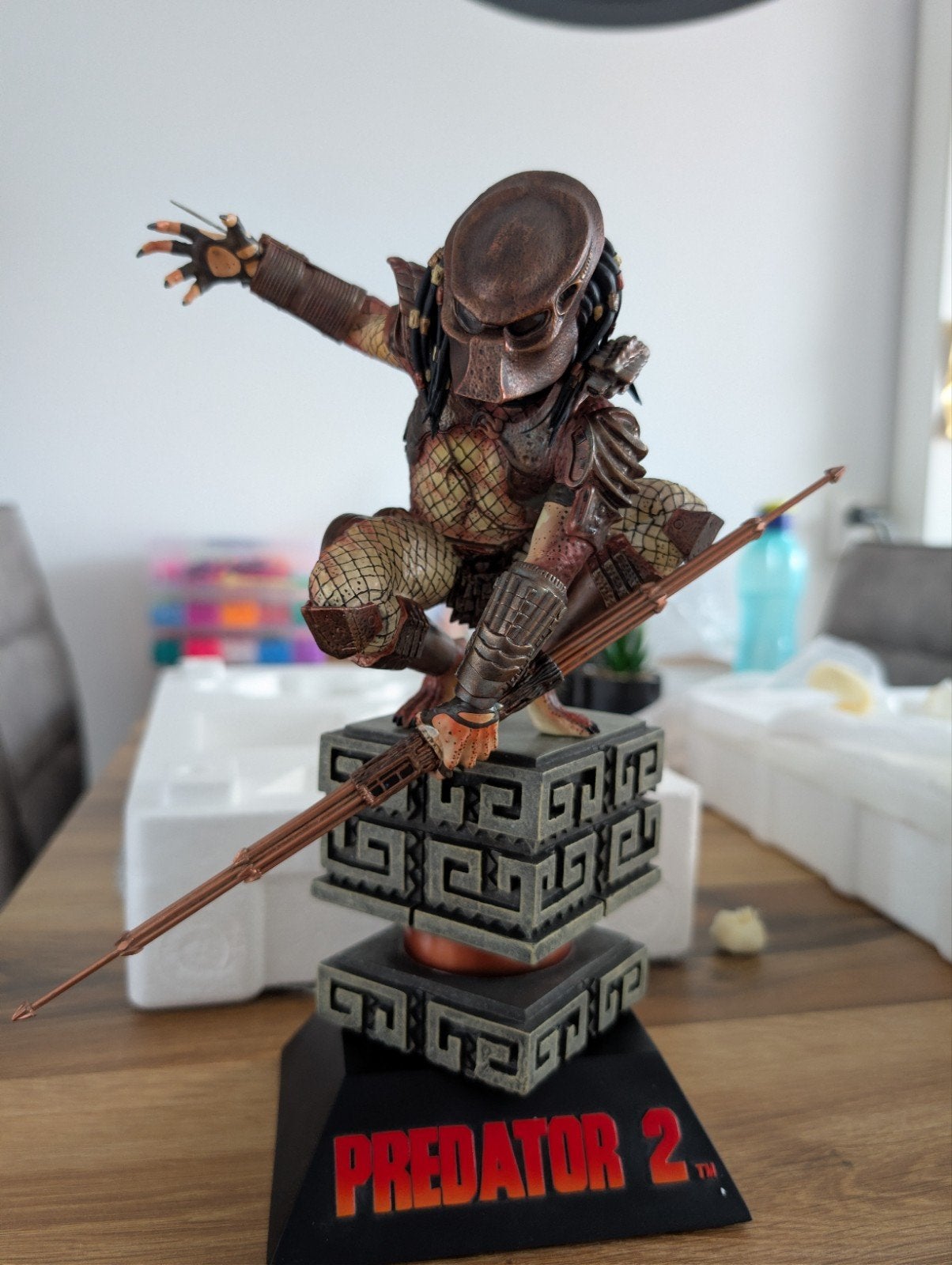 Sideshow predator 2 diorama exclusive, Ophalen of Verzenden, Zo goed als nieuw, Beeldje, Replica of Model