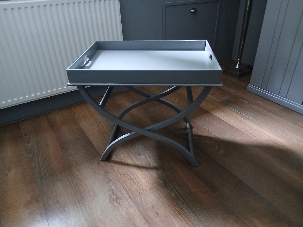 Burlertray grijs groot, Ophalen, Gebruikt, Met handvatten, Hout