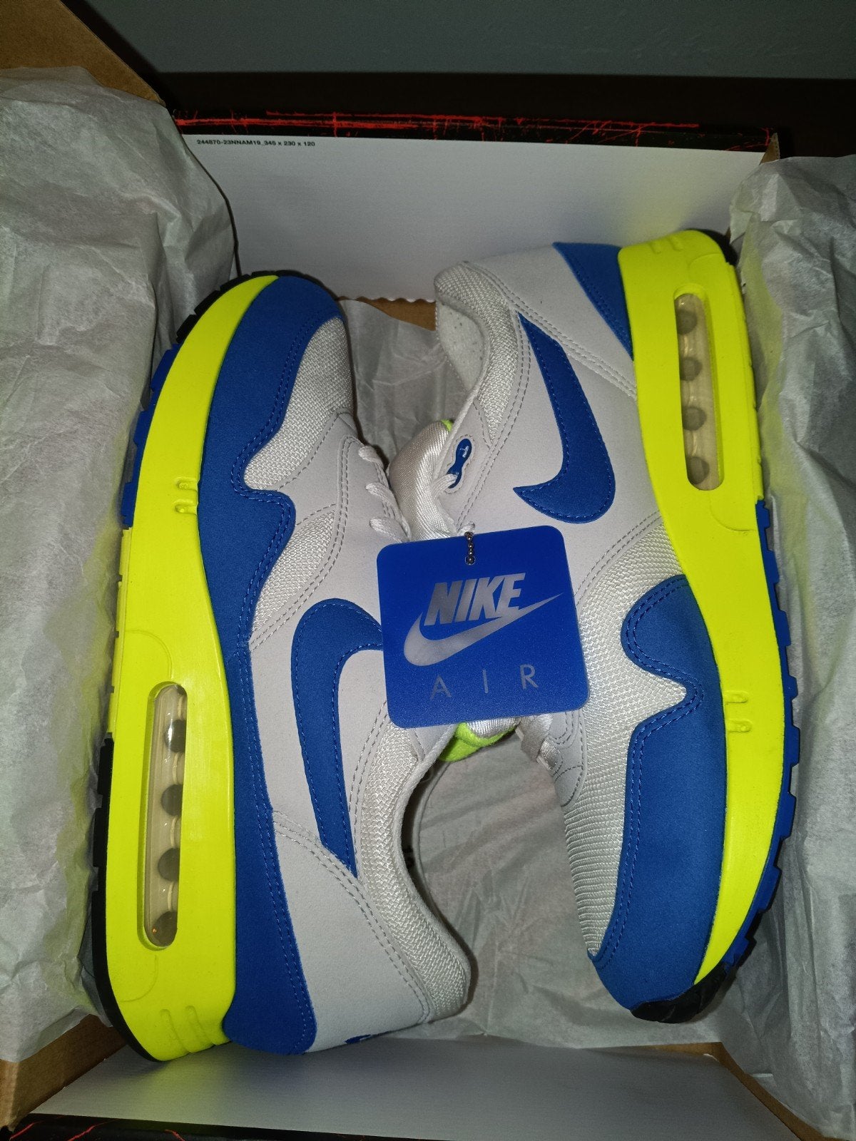 Nike Air Max 1 86' OG Air Max Day 2024 Nieuw Maat 46, Kleding | Heren, Blauw, Nike, Nieuw, Ophalen of Verzenden